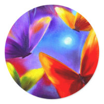 Butterfly Parade Painting Art - Multi