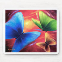 Butterfly Party Art Painting - Multi Mouse Pads