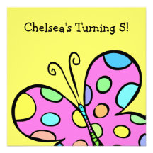 Butterfly Party Personalized Invitation