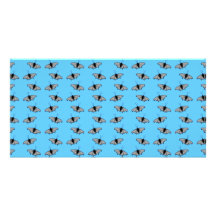Butterfly Pattern. Blue. Photo Card