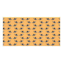 Butterfly Pattern. Orange. Photo Card Template