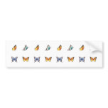 Butterfly Pattern: Vector Art bumper stickers