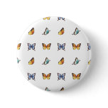 Butterfly Pattern: Vector Art buttons