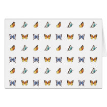 Butterfly Pattern: Vector Art Greeting Cards