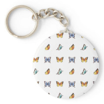 Butterfly Pattern: Vector Art Keychains
