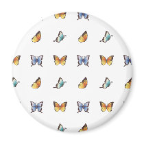 Butterfly Pattern: Vector Art Fridge Magnets
