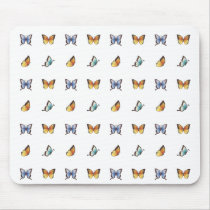Butterfly Pattern: Vector Art Mousepads