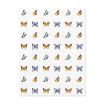 Butterfly Pattern: Vector Art Postcard