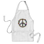 Butterfly Peace Symbol aprons