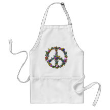 Butterfly Peace Symbol Apron