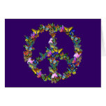 Butterfly Peace Symbol Card