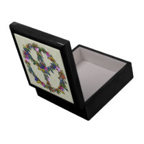 Butterfly Peace Symbol Keepsake Box
