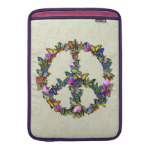 Butterfly Peace Symbol MacBook Air Sleeve