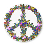 Butterfly Peace Symbol Magnet