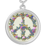 Butterfly Peace Symbol Pendant