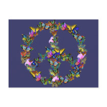 Butterfly Peace Symbol Postcards