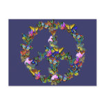 Butterfly Peace Symbol postcards