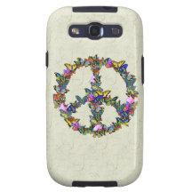 Butterfly Peace Symbol Samsung Galaxy S3 Cover