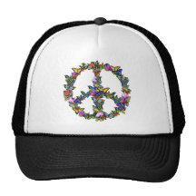 Butterfly Peace Symbol Trucker Hats