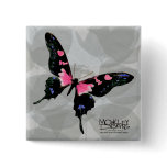 Butterfly - Pink - Button