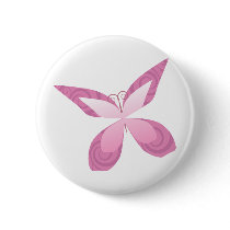 Butterfly Pink Ribbon buttons