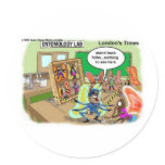 Butterfly Police Offbeat Cartoon Funny Gifts & Tee stickers