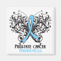 Butterfly Prostate Cancer Awareness Refrigerator Magnets