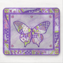 butterfly quilt mouse pads