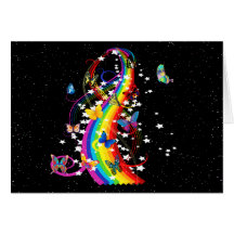 Butterfly Rainbow Greeting Card