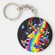 Butterfly Rainbow Key Chains