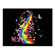 Butterfly Rainbow Postcards