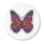 Butterfly Rainbow Ripple Magnet