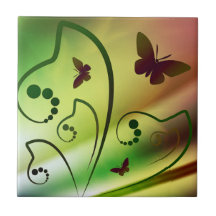Butterfly Rainbows Tiles