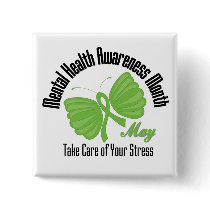 Butterfly Ribbon Mental Health Awareness Month