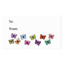 Butterfly row gift tag business cards