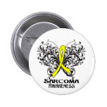 Butterfly Sarcoma Cancer Awareness Button