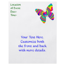 Butterfly Shaped Rainbow Twirl