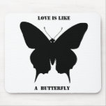 BUTTERFLY SILHOUETTE DESIGN # 1 TEMPLATE-MOUSEPAD