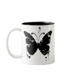 Butterfly silhouette mugs