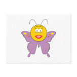 Butterfly  Smiley Face Postcards