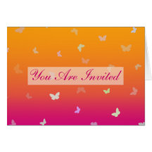 Butterfly Sunrise multi-use Invitation Card