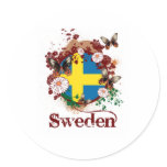 Butterfly sweden stickers