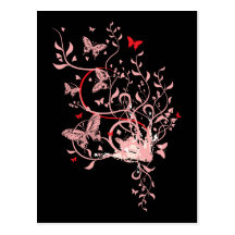 Butterfly Swirl Postcard