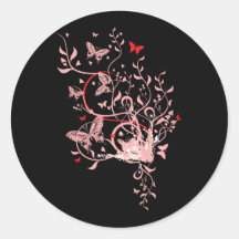 Butterfly Swirl Sticker