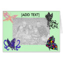 Butterfly template card