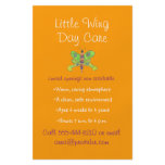 Butterfly theme child care flyer