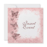 Butterfly theme wedding engagement birthday custom invites