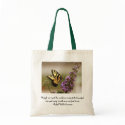 Butterfly Tote Bag w/ Ralph Waldo Emerson quote