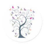 Butterfly Tree 1 ~ Butterflies Customise Template stickers
