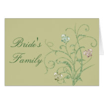 Butterfly Vine Wedding Seat Assignment Cards